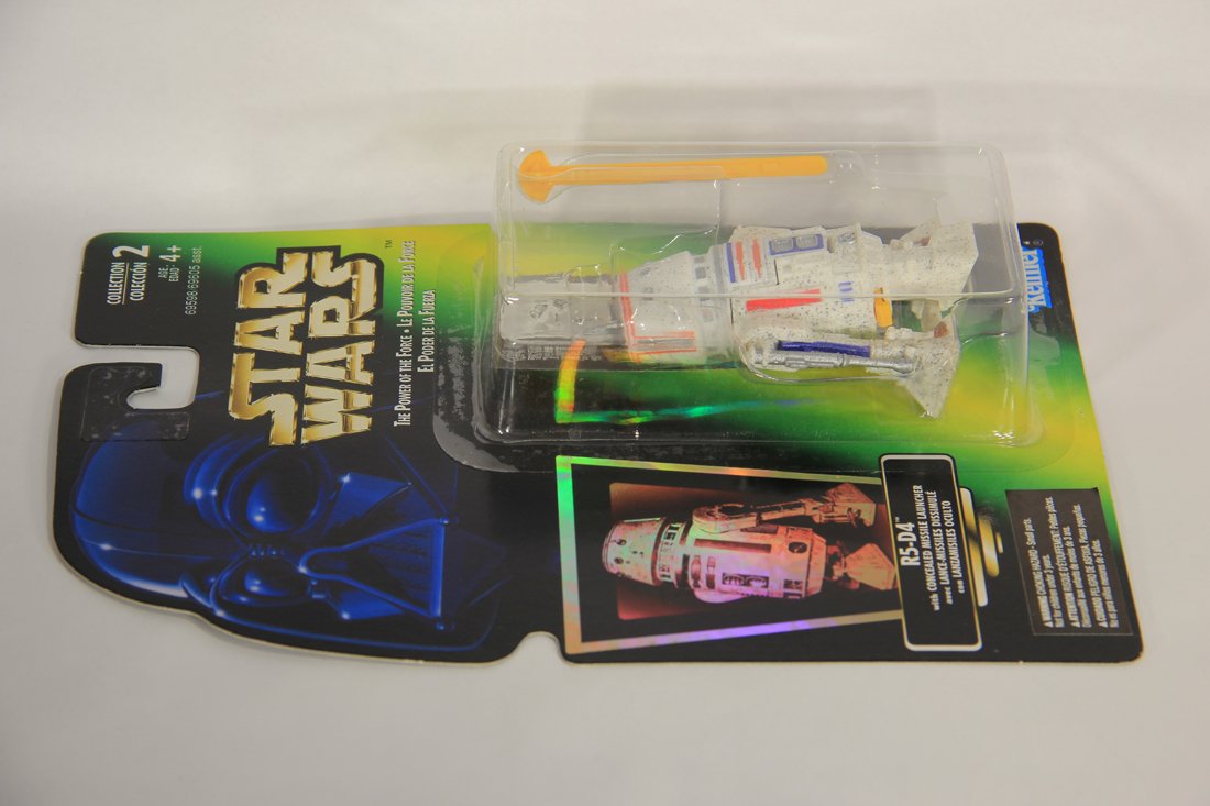 Star Wars R5-D4 1996 POTF Figure Hooked Latch Trilingual Holofoil Card Collection 2 L015706