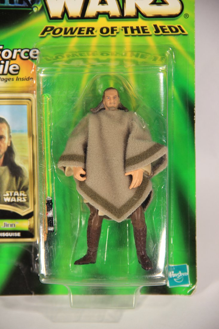 Star Wars Qui-Gon Jinn 2000 Power Of The Jedi Action Figure ENG Card Collection 1 MOC L015716