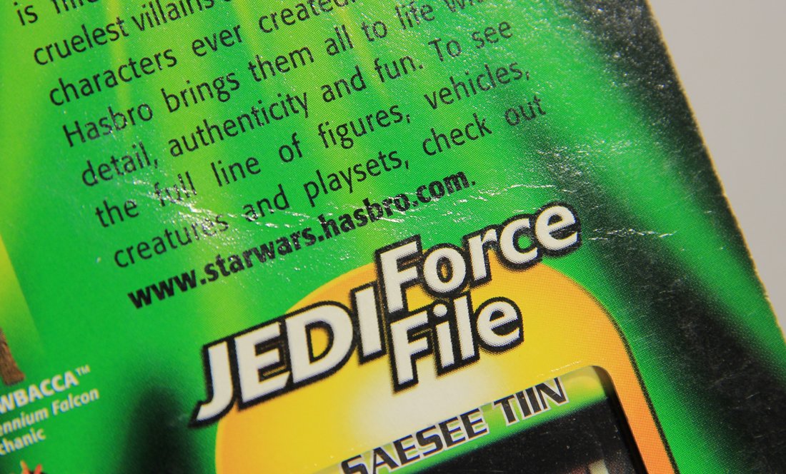 Star Wars Saesee Tiin 2000 Power Of The Jedi Action Figure ENG Card Collection 2 MOC L015717
