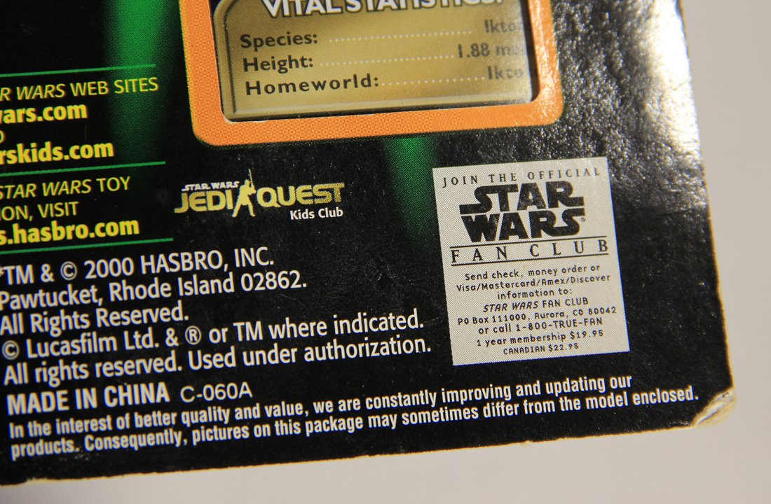 Star Wars Saesee Tiin 2000 Power Of The Jedi Action Figure ENG Card Collection 2 MOC L015717