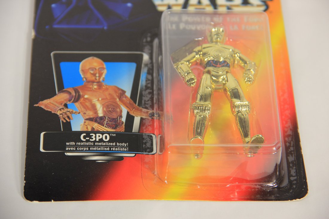 Star Wars C-3PO 1995 POTF Action Figure Canadian FR-ENG Bilingual Red Card L015718