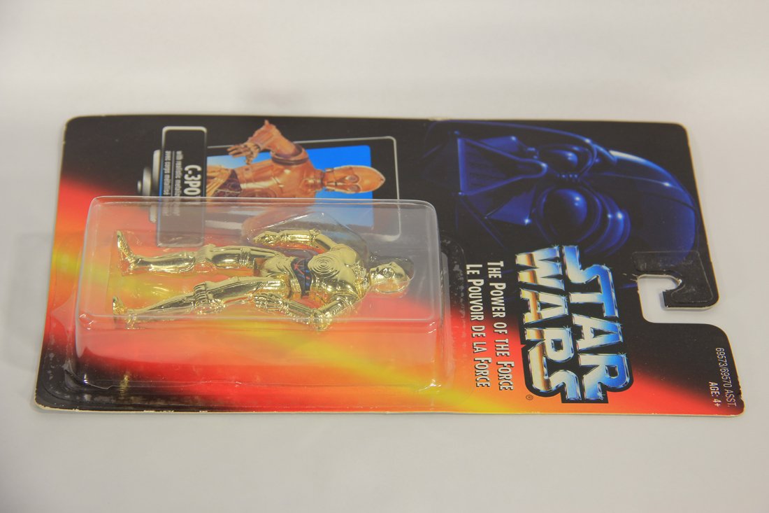 Star Wars C-3PO 1995 POTF Action Figure Canadian FR-ENG Bilingual Red Card L015718