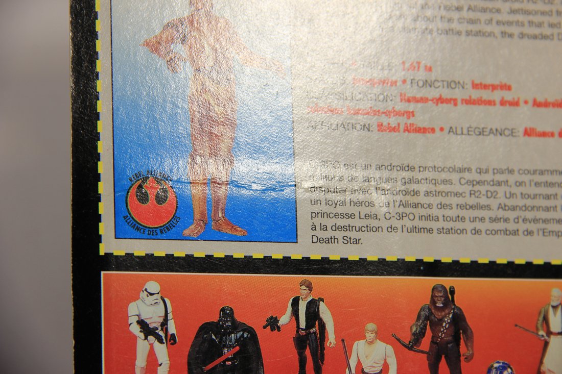 Star Wars C-3PO 1995 POTF Action Figure Canadian FR-ENG Bilingual Red Card L015718