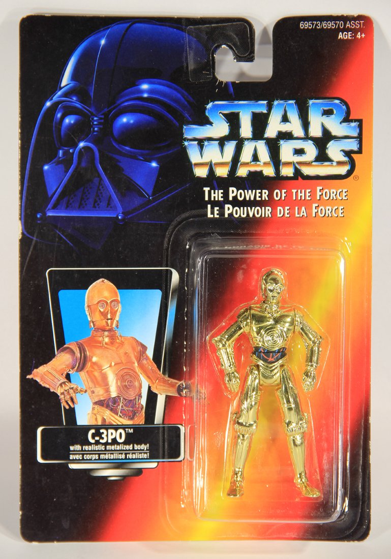 Star Wars C-3PO 1995 POTF Action Figure Canadian FR-ENG Bilingual Red Card L015718
