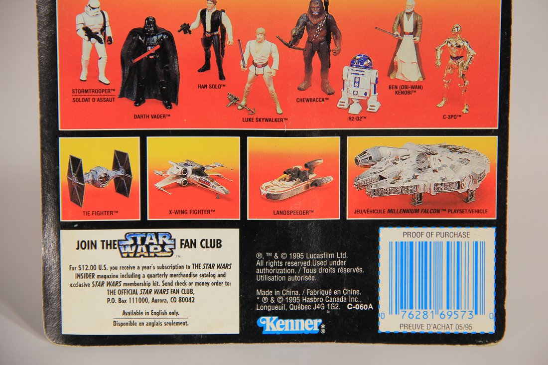 Star Wars C-3PO 1995 POTF Action Figure Canadian FR-ENG Bilingual Red Card L015718