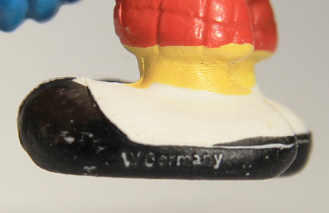 Smurfs 20055 Golfer Smurf Red Pants Variant 1979 Vintage Figure PVC Toy Peyo Schtroumpfs L015747