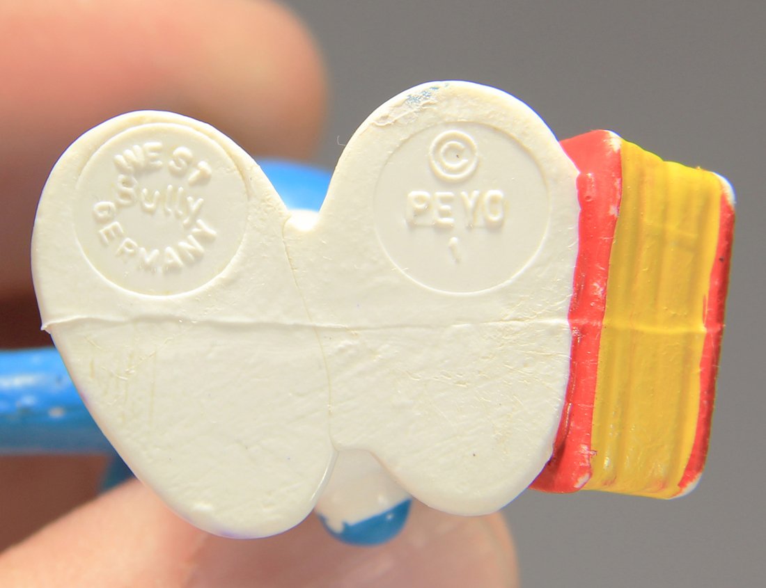 Smurfs 20094 Bookworm Brainy Smurf 1977 Vintage Figure PVC Toy Peyo Schtroumpfs Bully L015770