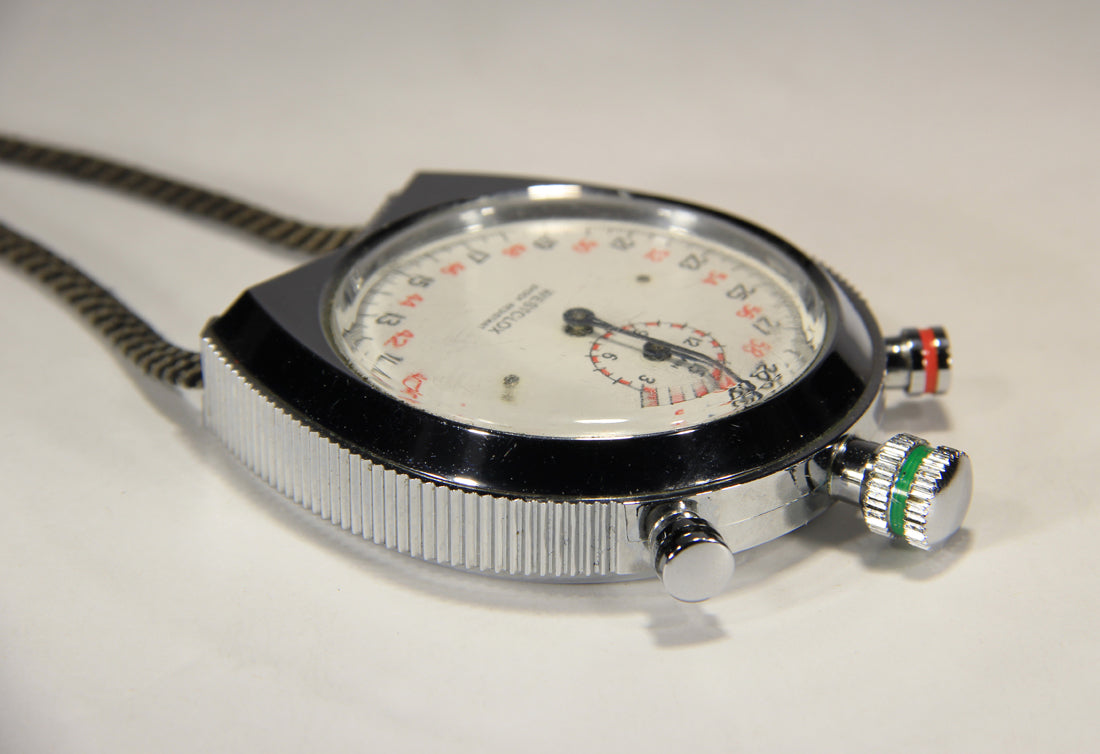 Westclox Stopwatch Swiss Vintage 50mm 1960s Stopwatch Timer Watch 3-button 1/10 sec L015792