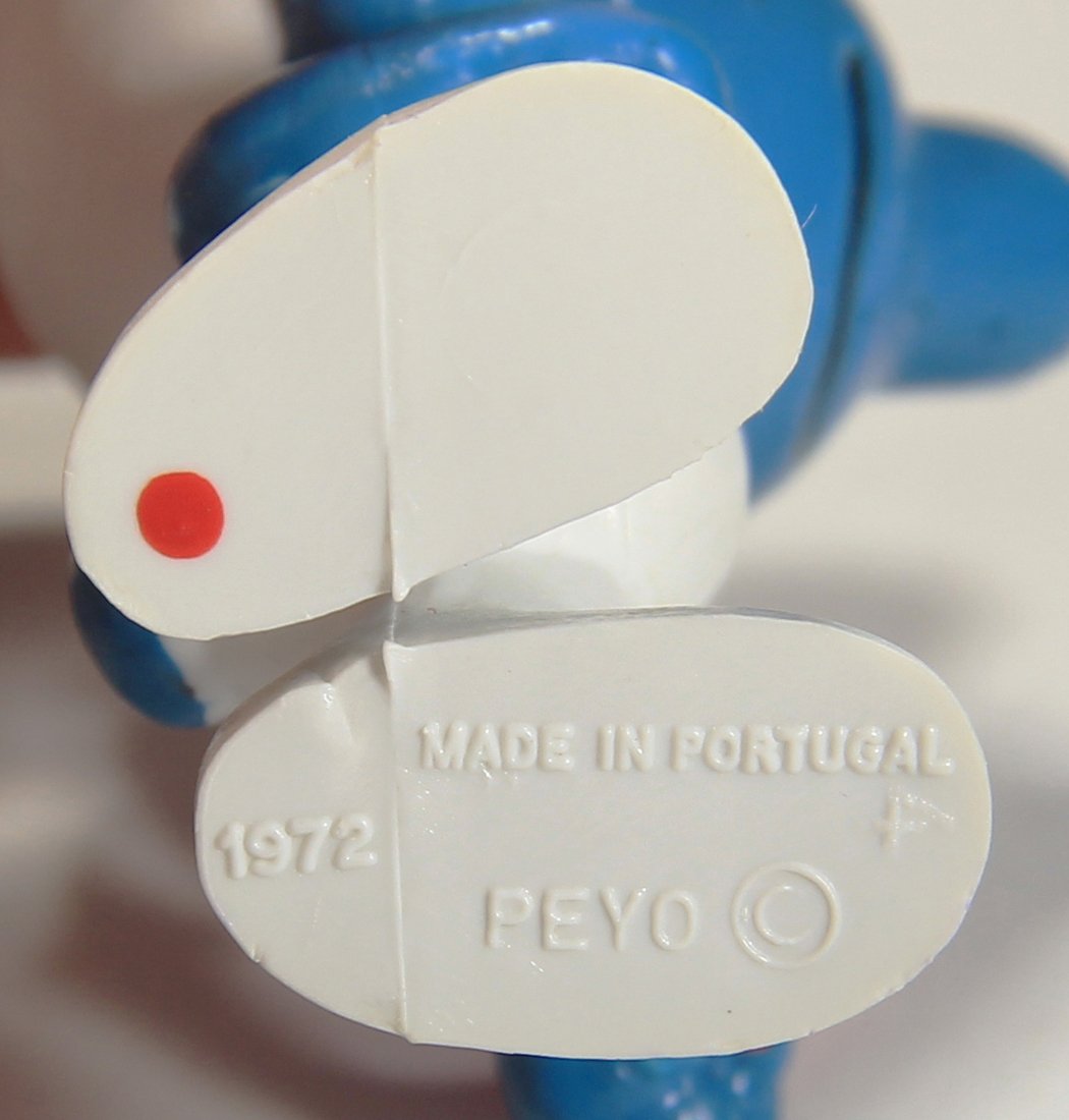 Smurfs 20017 Vanity Smurf 1972 Vintage Figure PVC Toy Peyo Schtroumpfs Figurine L015799