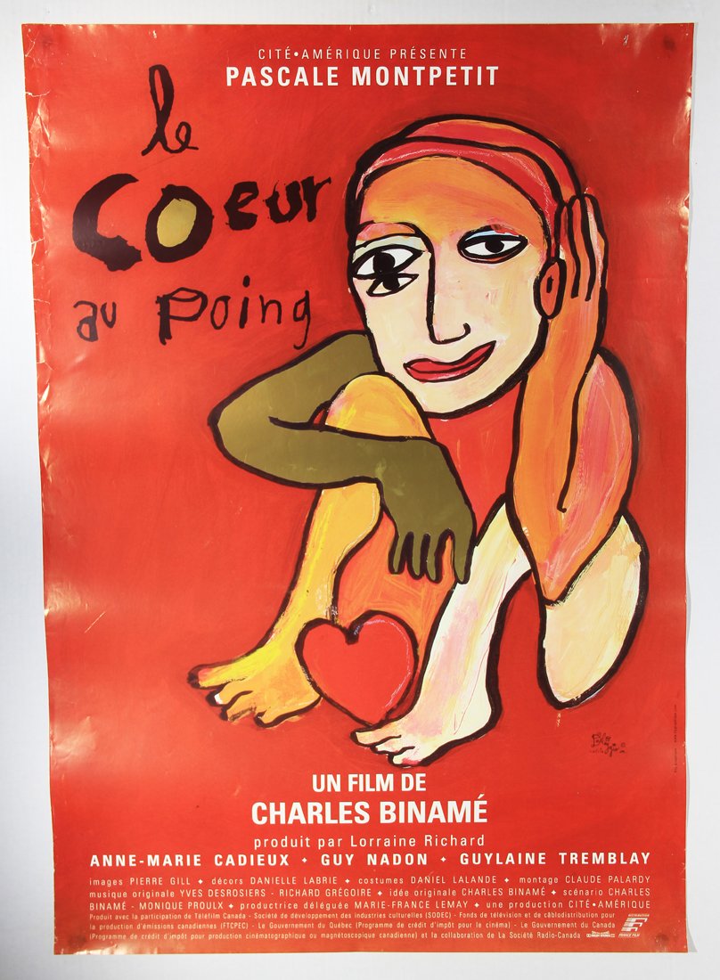 Le Coeur Au Poing 1998 Movie Poster Rolled 27 x 40 Charles Binamé Pascale Montpetit L015833