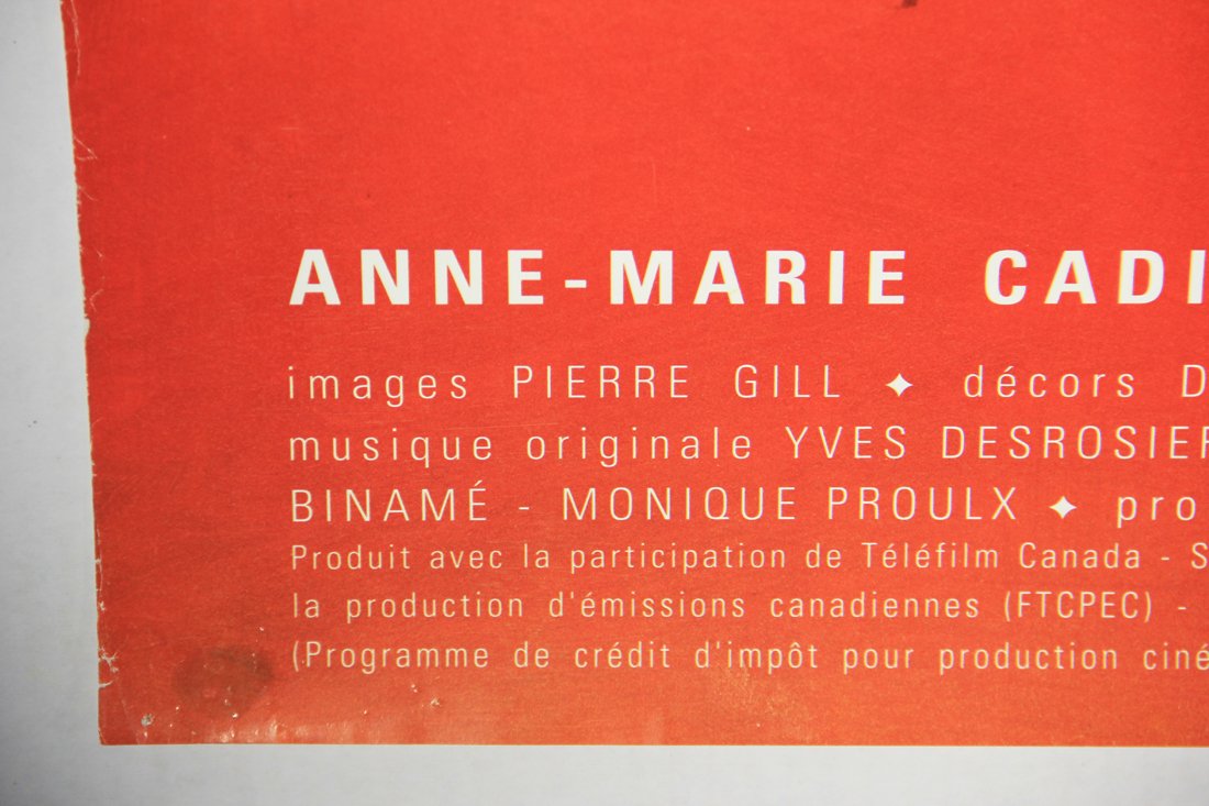 Le Coeur Au Poing 1998 Movie Poster Rolled 27 x 40 Charles Binamé Pascale Montpetit L015833