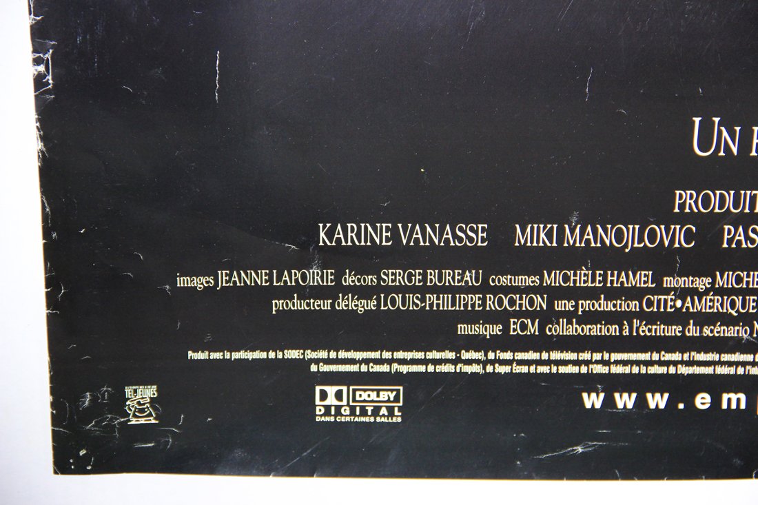 Emporte-Moi 1999 Movie Poster Rolled 27 x 39 Canada Léa Pool Karine Vanasse L015834