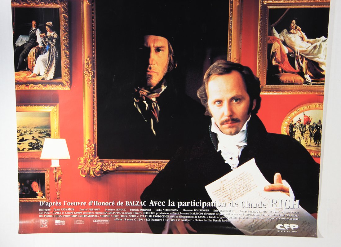 La Colonel Chabert 1994 Movie Poster Rolled 26 x 39 Gérard Depardieu Fanny Ardant L015837