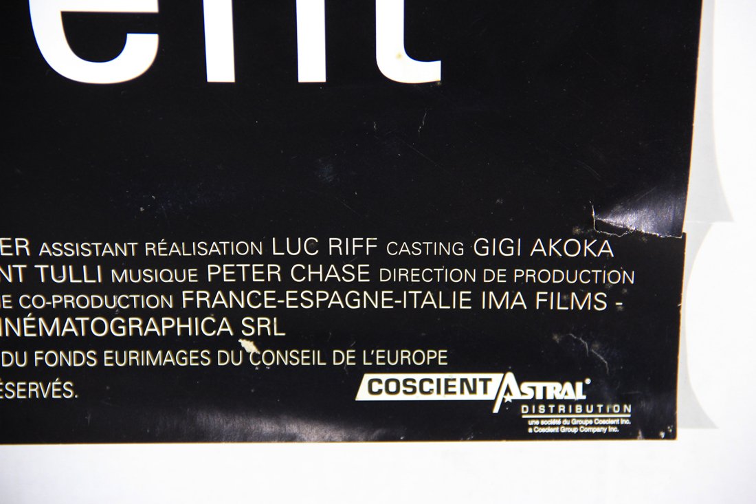 L'Appartement 1996 Movie Poster Rolled 27 x 39 Affiche Vincent Cassel Monica Bellucci L015843