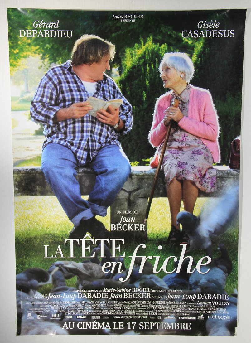 La Tête En Friche 2010 Movie Poster Rolled 27 x 39 Affiche Becker Géra –  AGS Collectibles