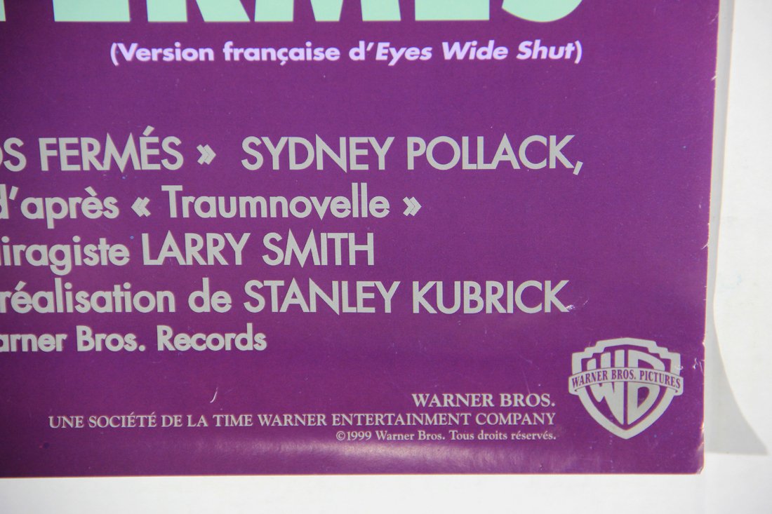 Eyes Wide Shut 1999 Movie Poster Rolled 27 x 40 French Kubrick Kidman Cruise L015850