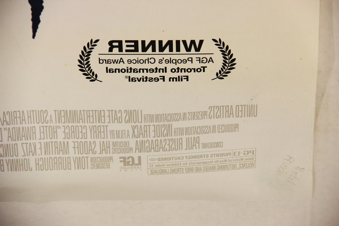 Hotel Rwanda 2004 Double Sided Movie Poster Rolled 27 x 40 Affiche Don Cheadle L015851