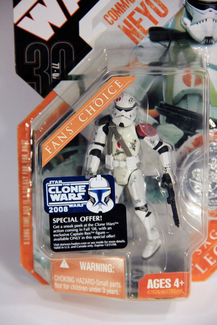 Star Wars Commander Neyo 30th Anniversary 2007 Saga Legends Action Figure With Coin MOC L015856