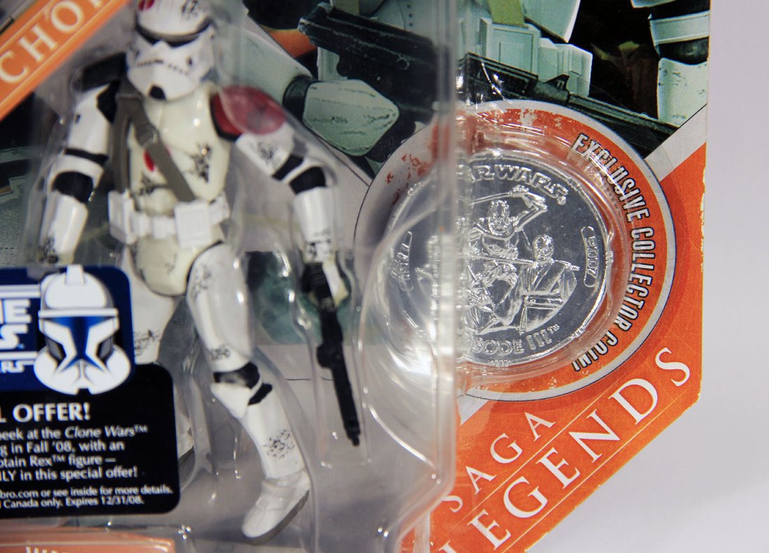 Star Wars Commander Neyo 30th Anniversary 2007 Saga Legends Action Figure With Coin MOC L015856