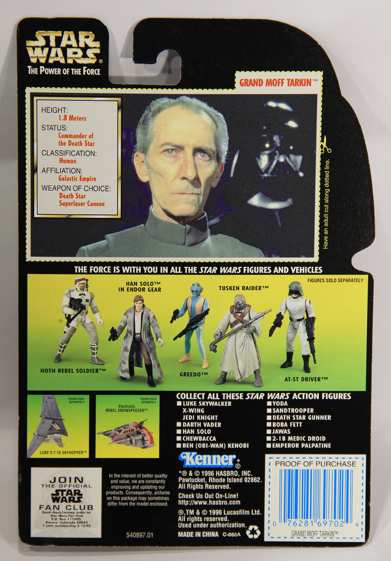 Star Wars Grand Moff Tarkin 1996 POTF Action Figure ENG Card Collection 3 L015862