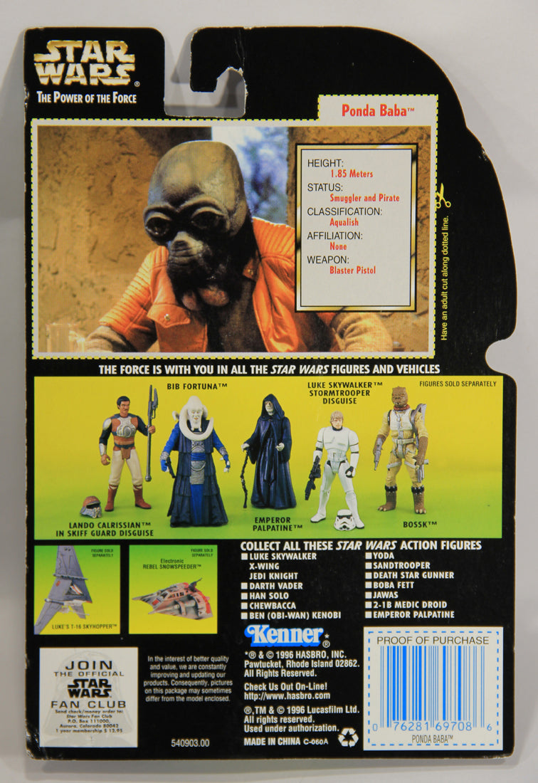 Star Wars Ponda Baba Walrus Man Grey Beard 1996 POTF ENG Card Collection 2 L015867
