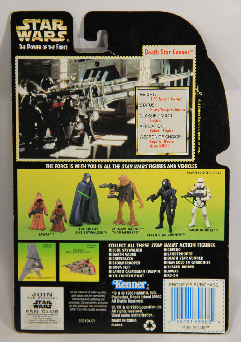 Star Wars Death Star Gunner 1996 POTF Figure ENG Holofoil Card Collection 1 L015869