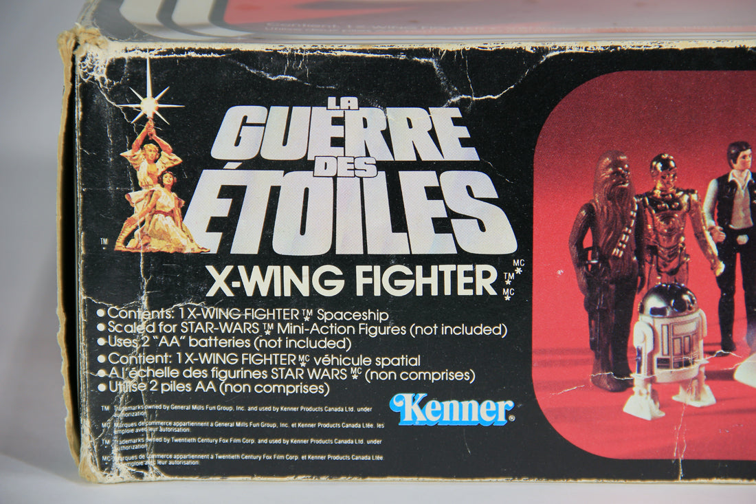 Star Wars 1978 X-Wing Fighter Vintage With Rare GDE FR-ENG Canadian Box Works L015873