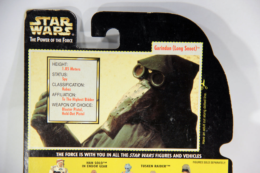 Star Wars Garindan Long Snoot 1997 POTF Figure ENG Card Collection 3 L015879