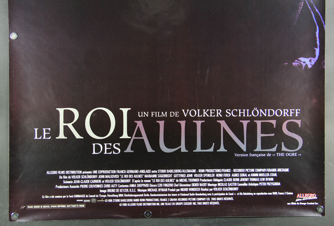 The Ogre 1996 Movie Poster Rolled 27 x 39 French John Malkovich Roi Des Aulnes L015890