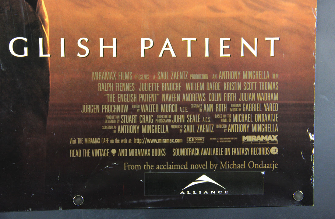 The English Patient 1996 Movie Poster Rolled 27 x 40 Ralph Fiennes L015911