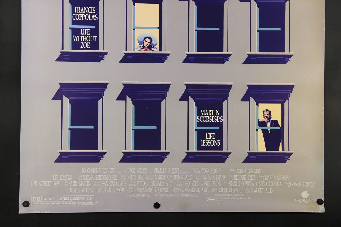 New York Stories 1989 Movie Poster Rolled 27 x 40 WTC Scorsese Coppola Allen L015914