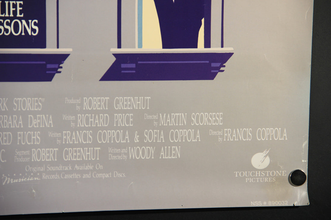 New York Stories 1989 Movie Poster Rolled 27 x 40 WTC Scorsese Coppola Allen L015914