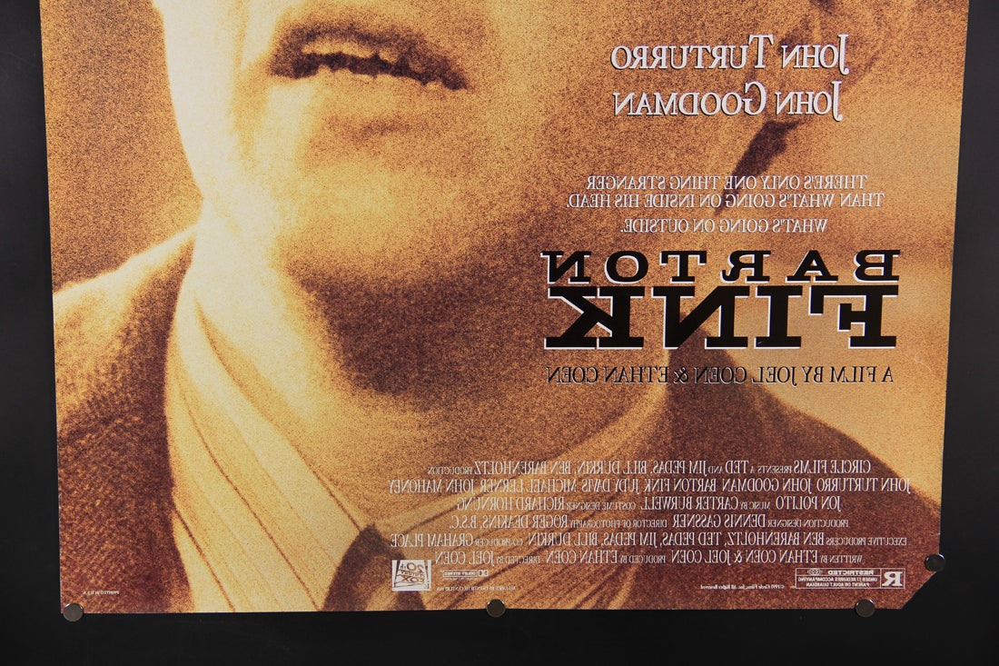 Barton Fink 1991 Double Sided Movie Poster Rolled 27 x 40 Coen John Turturro L015917