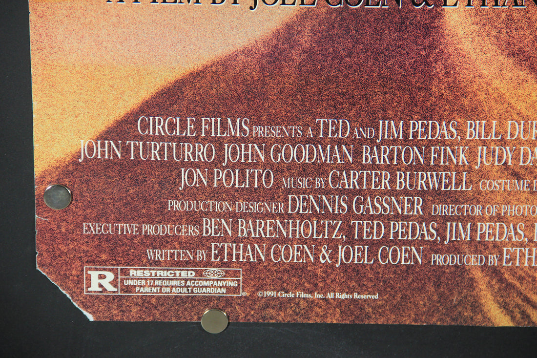 Barton Fink 1991 Double Sided Movie Poster Rolled 27 x 40 Coen John Turturro L015917