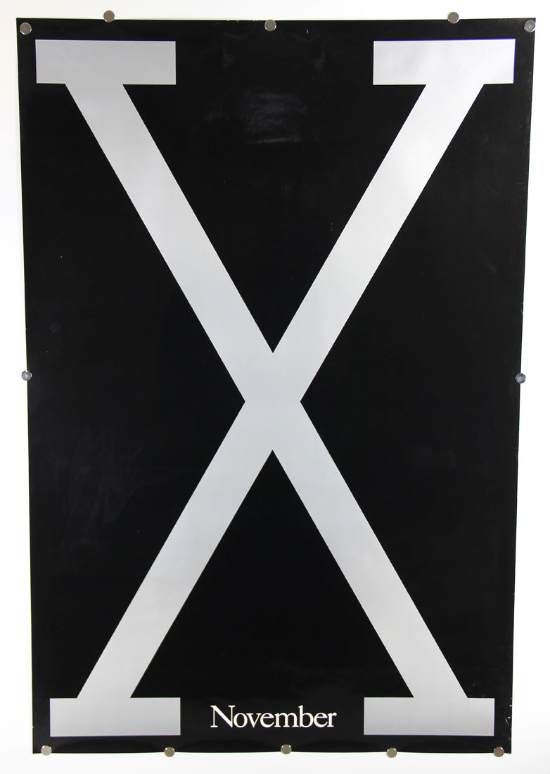 Malcom X 1992 November Double Sided Teaser Movie Poster Rolled 27 x 40 Denzel L015918