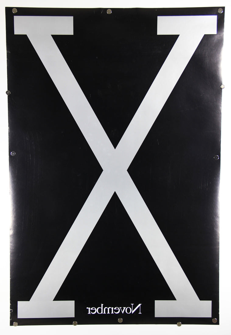 Malcom X 1992 November Double Sided Teaser Movie Poster Rolled 27 x 40 Denzel L015918