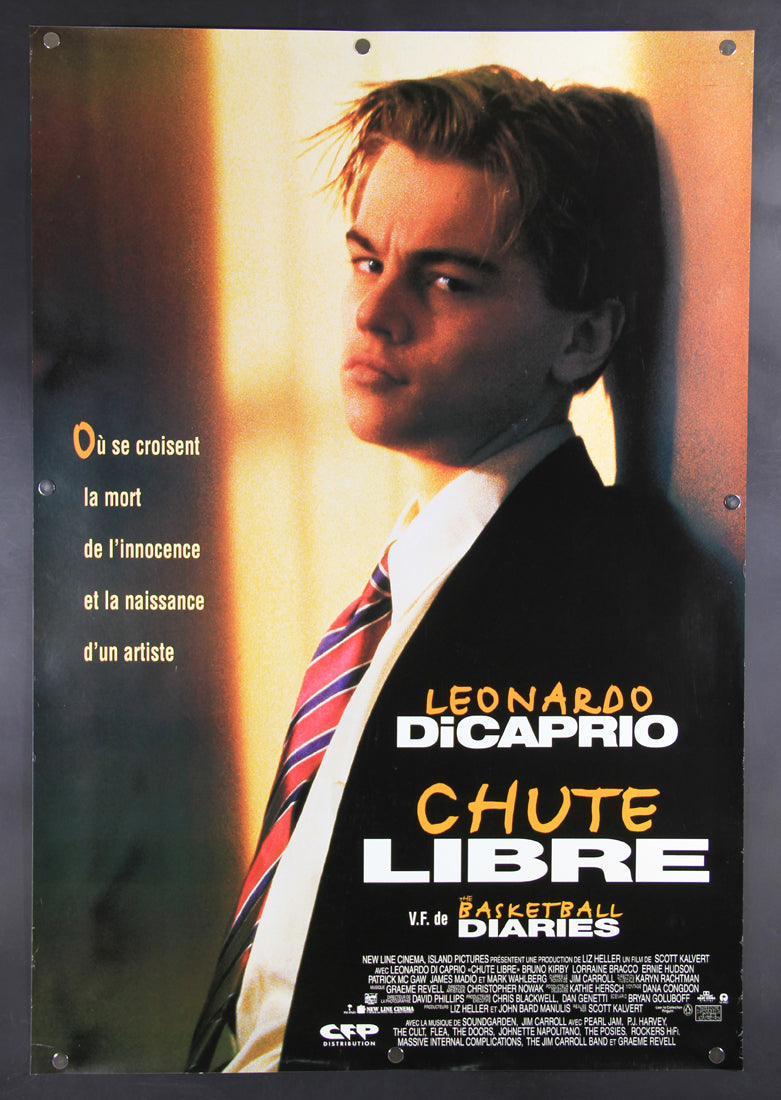 Basketball Diaries 1995 Movie Poster Rolled 27 x 39 DiCaprio French Chute Libre L015920