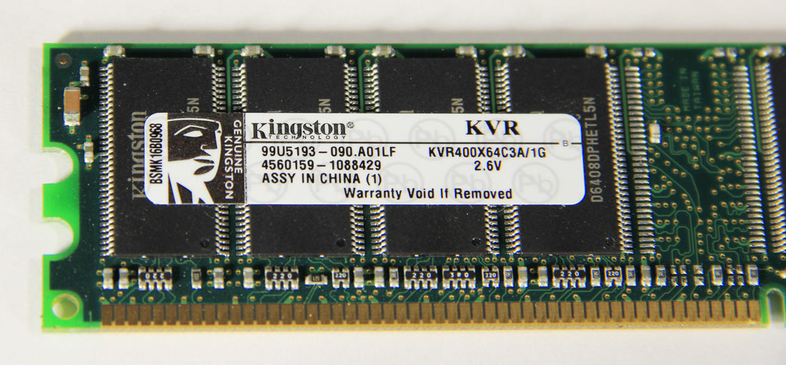 Kingston KVR400X64C3A - DDR 1GB 400MHz Desktop CPU Ram (4539) L000541