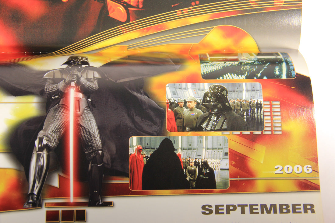 Star Wars 2005 - 2006 Darth Vader 18 Month Calendar L000588