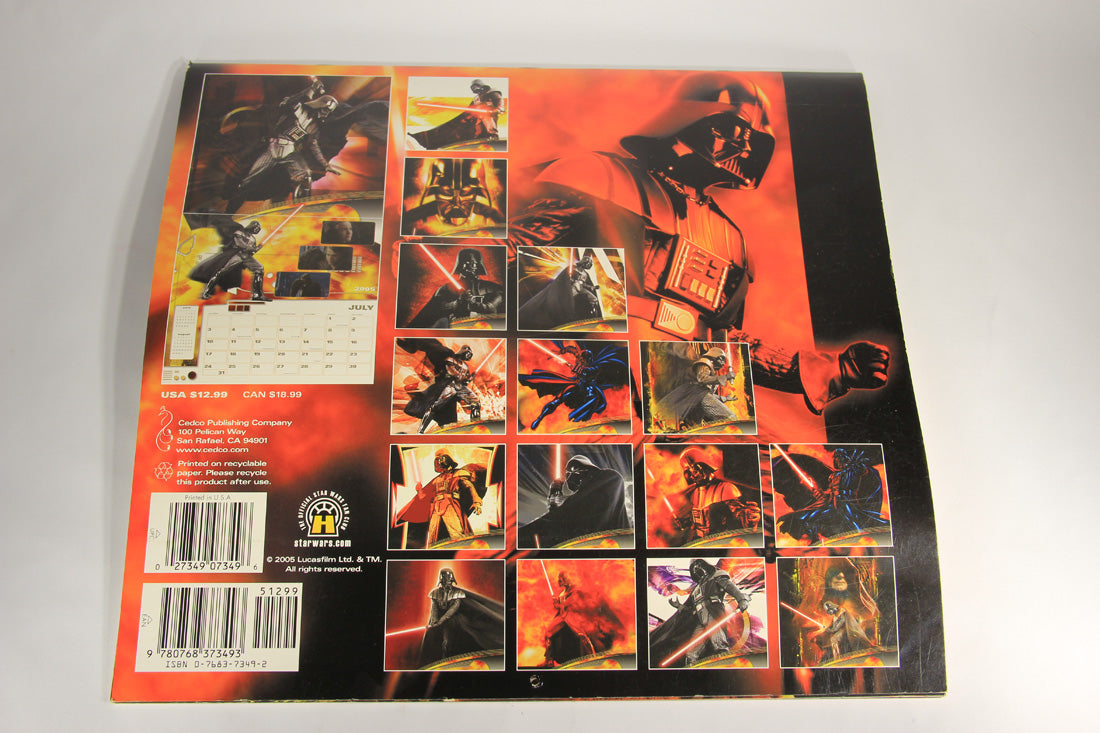 Star Wars 2005 - 2006 Darth Vader 18 Month Calendar L000588