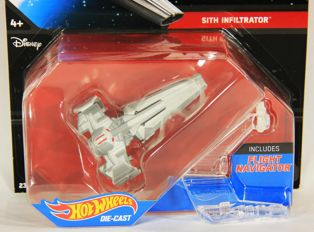 Star Wars Hot Wheels Die-Cast Flight Navigator #23 Sith Infiltrator MOC L000713