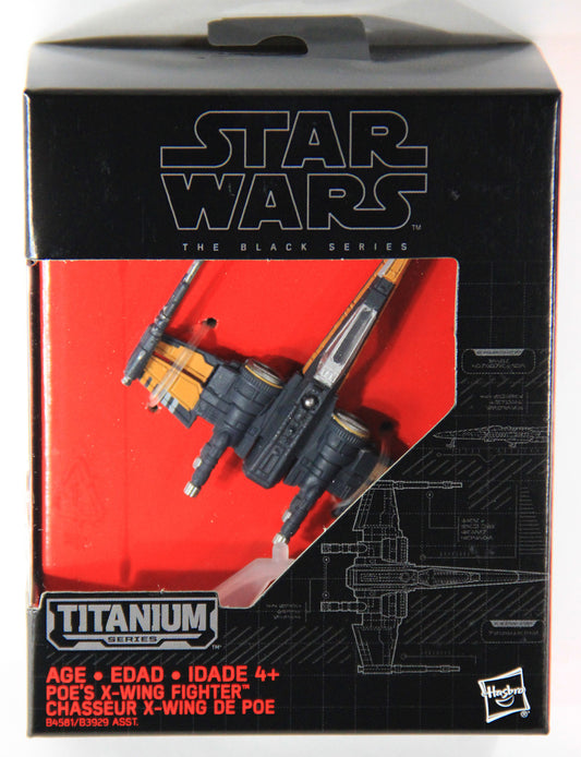 Star Wars Black Series Titanium Die-Cast #12 Poe's X-Wing Fighter MISB L000717