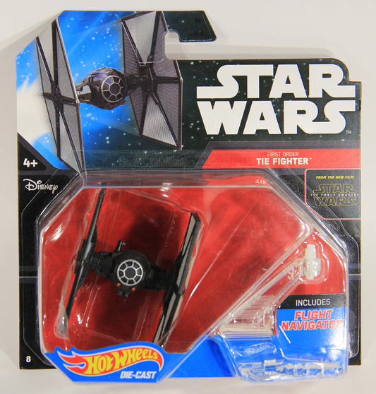 Star Wars Hot Wheels Die-Cast Flight Navigator #8 First Order TIE Fighter L000787