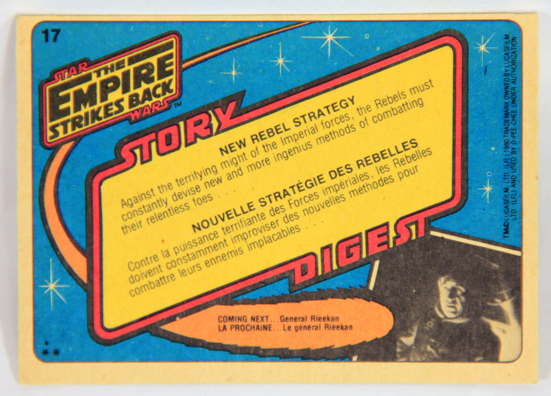 Star Wars Empire Strikes Back Trading Card #17 New Rebel Strategy FR-ENG OPC L001409
