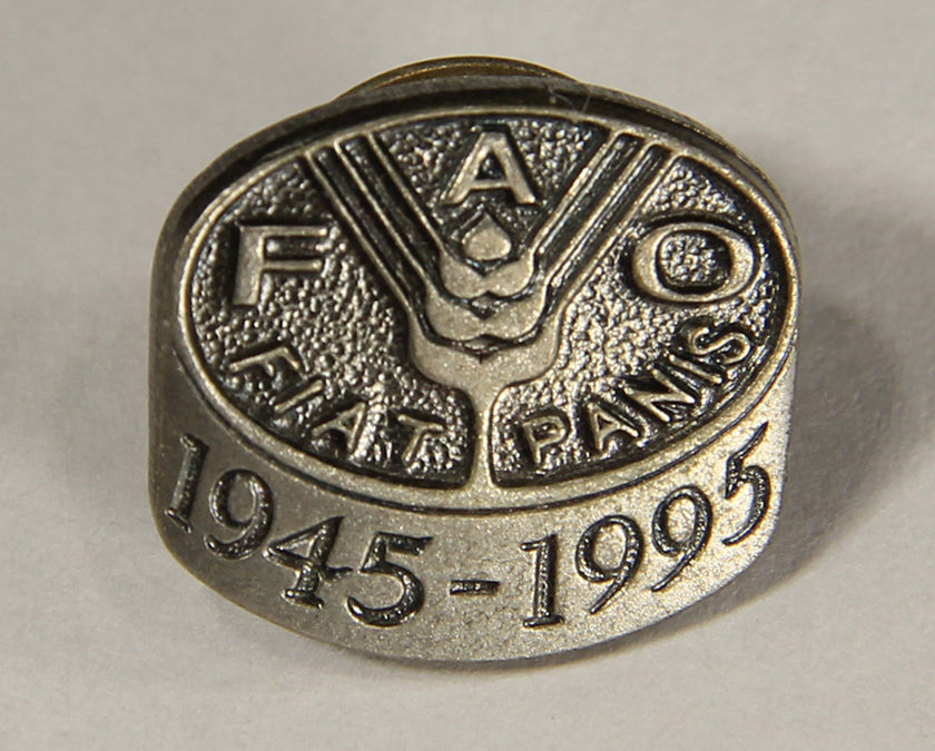 FAO Fiat Panis 50th Anniversary 1995 Lapel Pin Food And Agriculture Organisation L001667