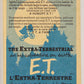 E.T. The Extra-Terrestrial 1982 Trading Card #18 E.T. And The Flower FR-ENG OPC L001796
