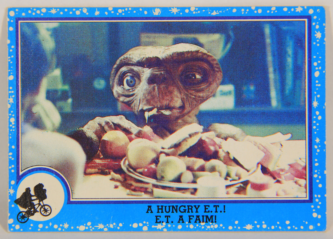 E.T. The Extra-Terrestrial 1982 Trading Card #19 A Hungry E.T. FR-ENG OPC L001797