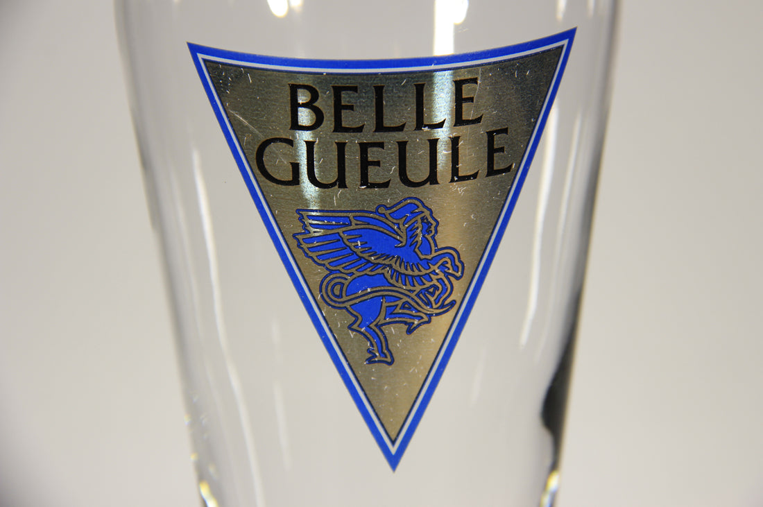 Belle Gueule Beer Pilsner Glass Canada Quebec Winged Centaur Logo L002234