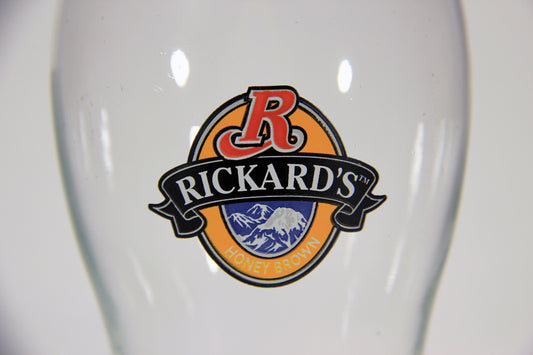 Rickard's Honey Brown Beer Pint Glass Canada Montreal L002243