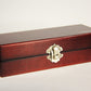 Trudeau Wine Collar Thermometer Burgundy Wooden Box L002316